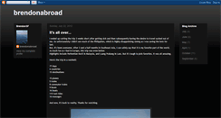 Desktop Screenshot of brendonsf.blogspot.com