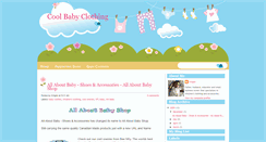 Desktop Screenshot of coolbabyclothing.blogspot.com