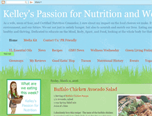 Tablet Screenshot of kelleysnutrition.blogspot.com