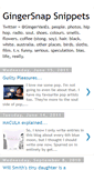 Mobile Screenshot of gingersnapsnippets.blogspot.com