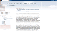 Desktop Screenshot of chennaiairportexpansionaffectedpeople.blogspot.com