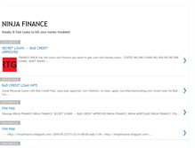 Tablet Screenshot of ninjafinance.blogspot.com