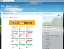 Tablet Screenshot of mallardpond.blogspot.com