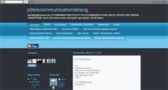 Desktop Screenshot of pjtelecommunitions.blogspot.com