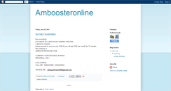 Desktop Screenshot of amboosteronlinenews.blogspot.com