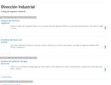 Tablet Screenshot of direccionindustrial.blogspot.com