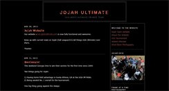 Desktop Screenshot of jojahultimate.blogspot.com