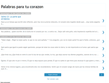 Tablet Screenshot of palabrasparatucorazon.blogspot.com