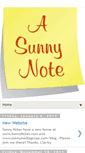 Mobile Screenshot of a-sunny-note.blogspot.com