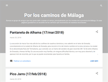 Tablet Screenshot of caminosdemalaga.blogspot.com