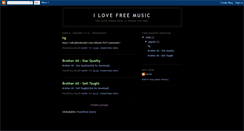 Desktop Screenshot of ilovefreemusic.blogspot.com