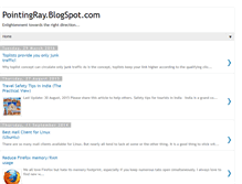 Tablet Screenshot of pointingray.blogspot.com