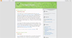 Desktop Screenshot of paganlibrarian.blogspot.com