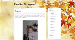 Desktop Screenshot of familien-skovgaard.blogspot.com