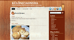Desktop Screenshot of kulonckonyha.blogspot.com