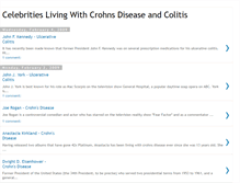 Tablet Screenshot of celebslivingwithcrohnsdiseaseandcolit.blogspot.com