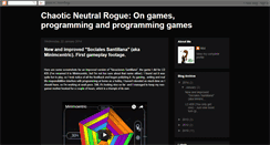 Desktop Screenshot of chaoticneutralrogue.blogspot.com