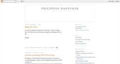 Desktop Screenshot of philippinemanpower.blogspot.com