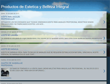 Tablet Screenshot of productosdeestetica.blogspot.com