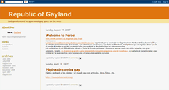 Desktop Screenshot of gaylandrepublic.blogspot.com