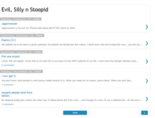Tablet Screenshot of evilsillynstoopid.blogspot.com