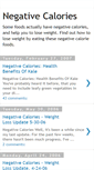Mobile Screenshot of negative-calories.blogspot.com