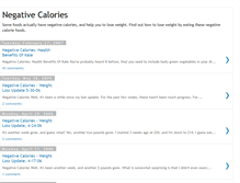 Tablet Screenshot of negative-calories.blogspot.com