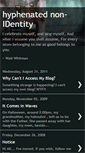 Mobile Screenshot of hyphenatednonidentity.blogspot.com