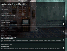 Tablet Screenshot of hyphenatednonidentity.blogspot.com