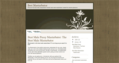 Desktop Screenshot of bestmasturbator.blogspot.com