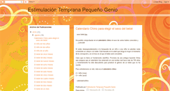 Desktop Screenshot of estimulacionpequenogenio.blogspot.com