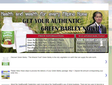 Tablet Screenshot of greenbarleycures.blogspot.com