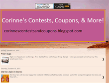 Tablet Screenshot of corinnescontestsandcoupons.blogspot.com