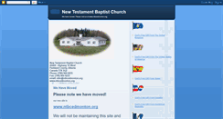 Desktop Screenshot of newtestamentbaptistchurch.blogspot.com