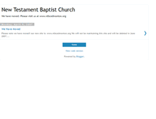 Tablet Screenshot of newtestamentbaptistchurch.blogspot.com