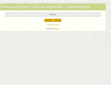 Tablet Screenshot of islamicquran.blogspot.com