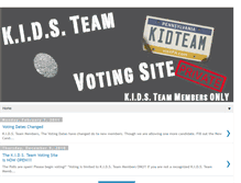 Tablet Screenshot of kidsteamvoting.blogspot.com