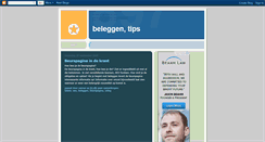 Desktop Screenshot of beleggen-tips.blogspot.com