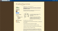 Desktop Screenshot of elambientologodeleon.blogspot.com