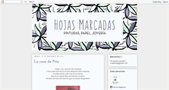 Desktop Screenshot of hojasmarcadas.blogspot.com