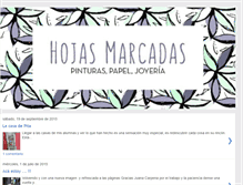 Tablet Screenshot of hojasmarcadas.blogspot.com