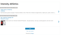 Tablet Screenshot of intensityathletics.blogspot.com