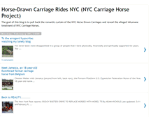 Tablet Screenshot of carriagehorseproject.blogspot.com