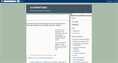 Desktop Screenshot of ecuaventuras.blogspot.com