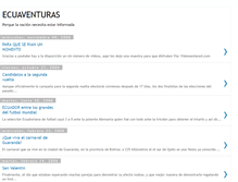Tablet Screenshot of ecuaventuras.blogspot.com