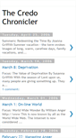 Mobile Screenshot of credochronicler.blogspot.com