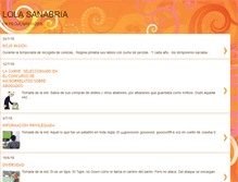 Tablet Screenshot of lolasanabria.blogspot.com