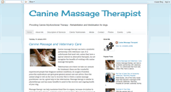 Desktop Screenshot of massage4dogs.blogspot.com