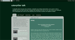 Desktop Screenshot of caterpillartalk.blogspot.com