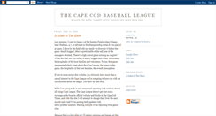 Desktop Screenshot of capecodbaseball.blogspot.com